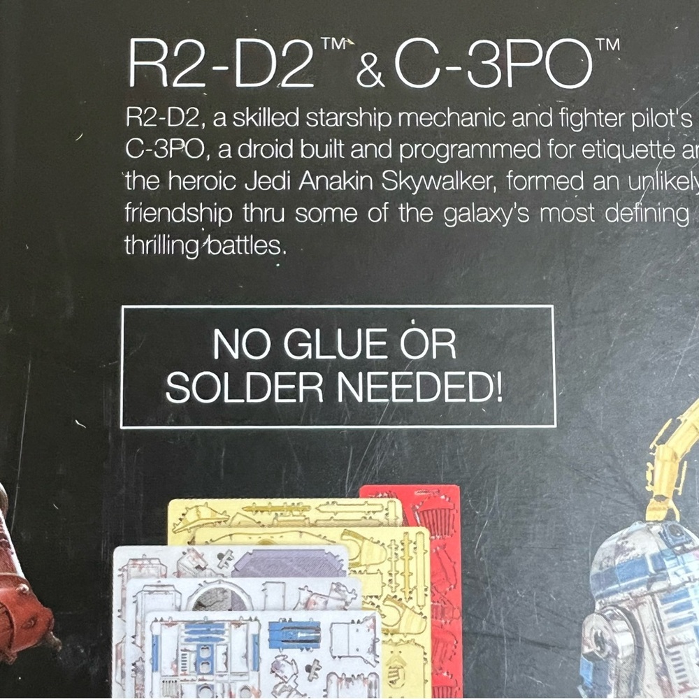 New Fascinations Metal Earth Star Wars R2-D2 & C-3PO Metal Building Kit Sealed - Picture 7 of 7